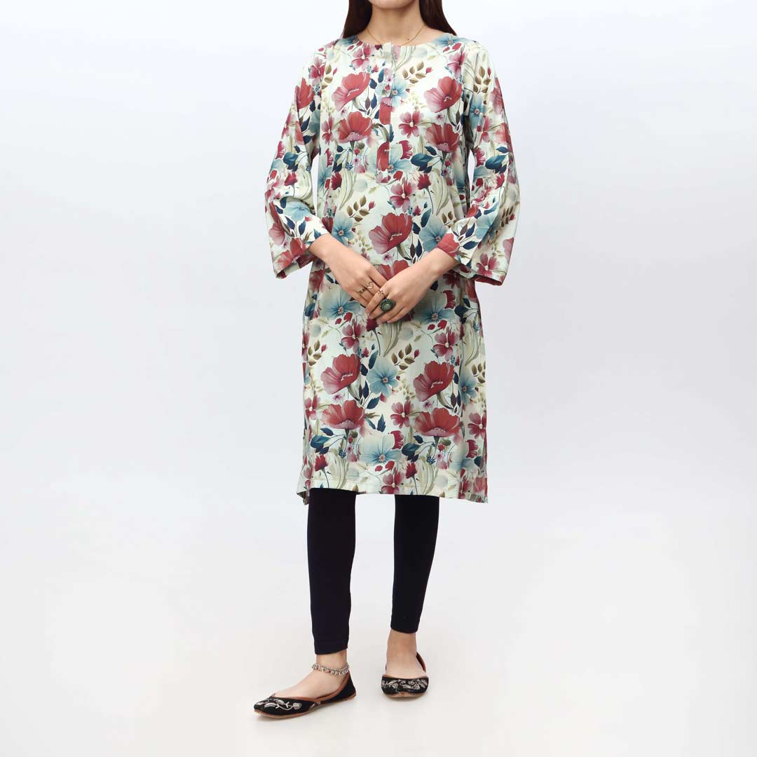 1PC-Unstitched Digital Printed Lawn Shirt PS4447