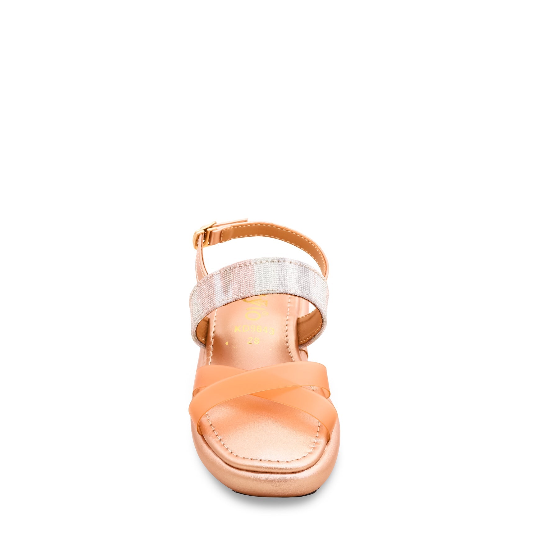 Girls Peach Formal Sandal KD9643