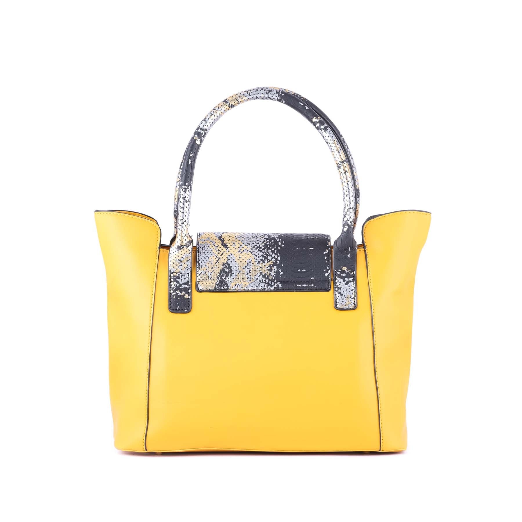 Yellow Color Formal Hand Bag P34961