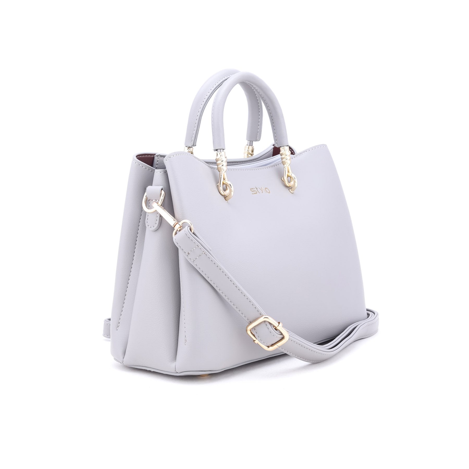 Grey Color Formal Hand Bag P34989