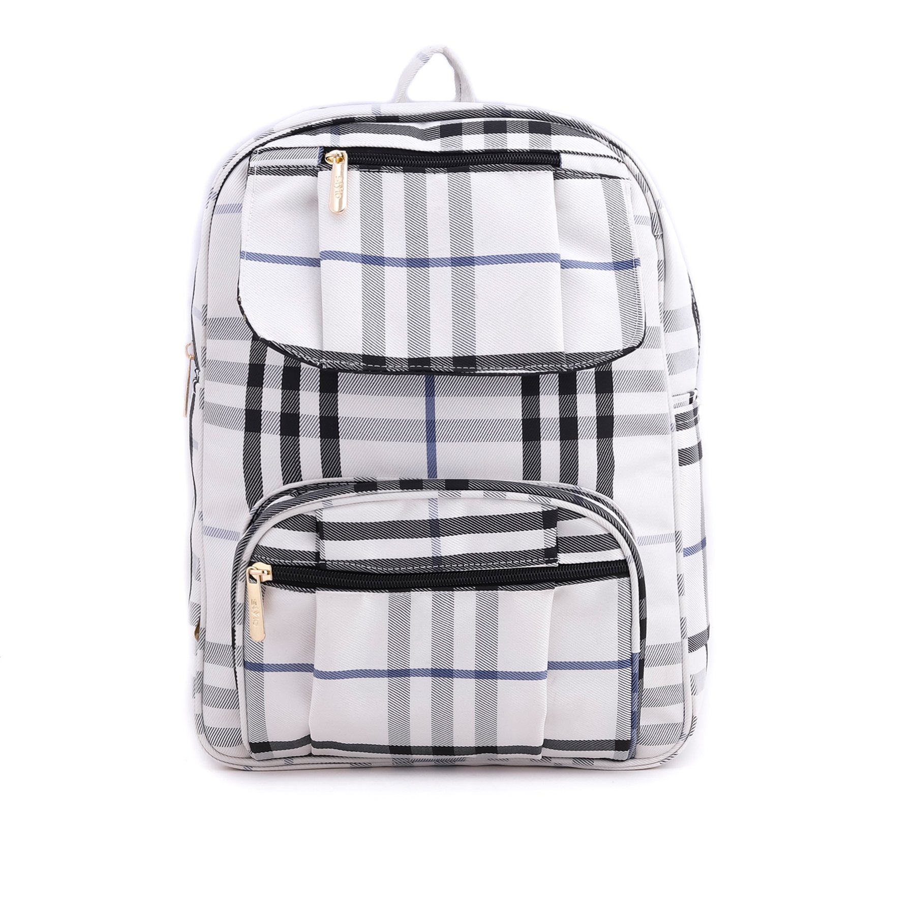 White Color Casual Backpack P54739