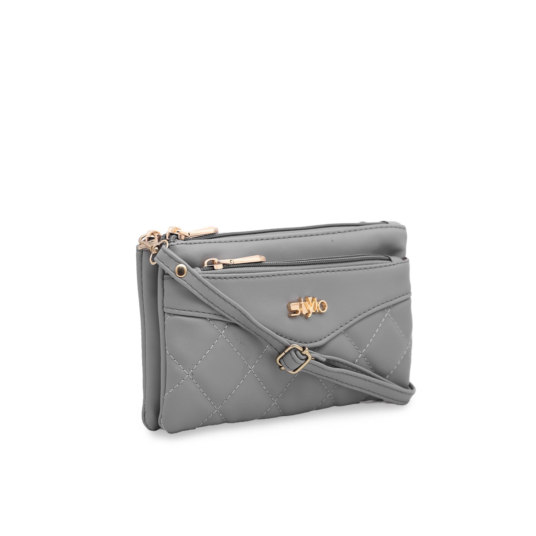 Grey Casual Pouch P70906