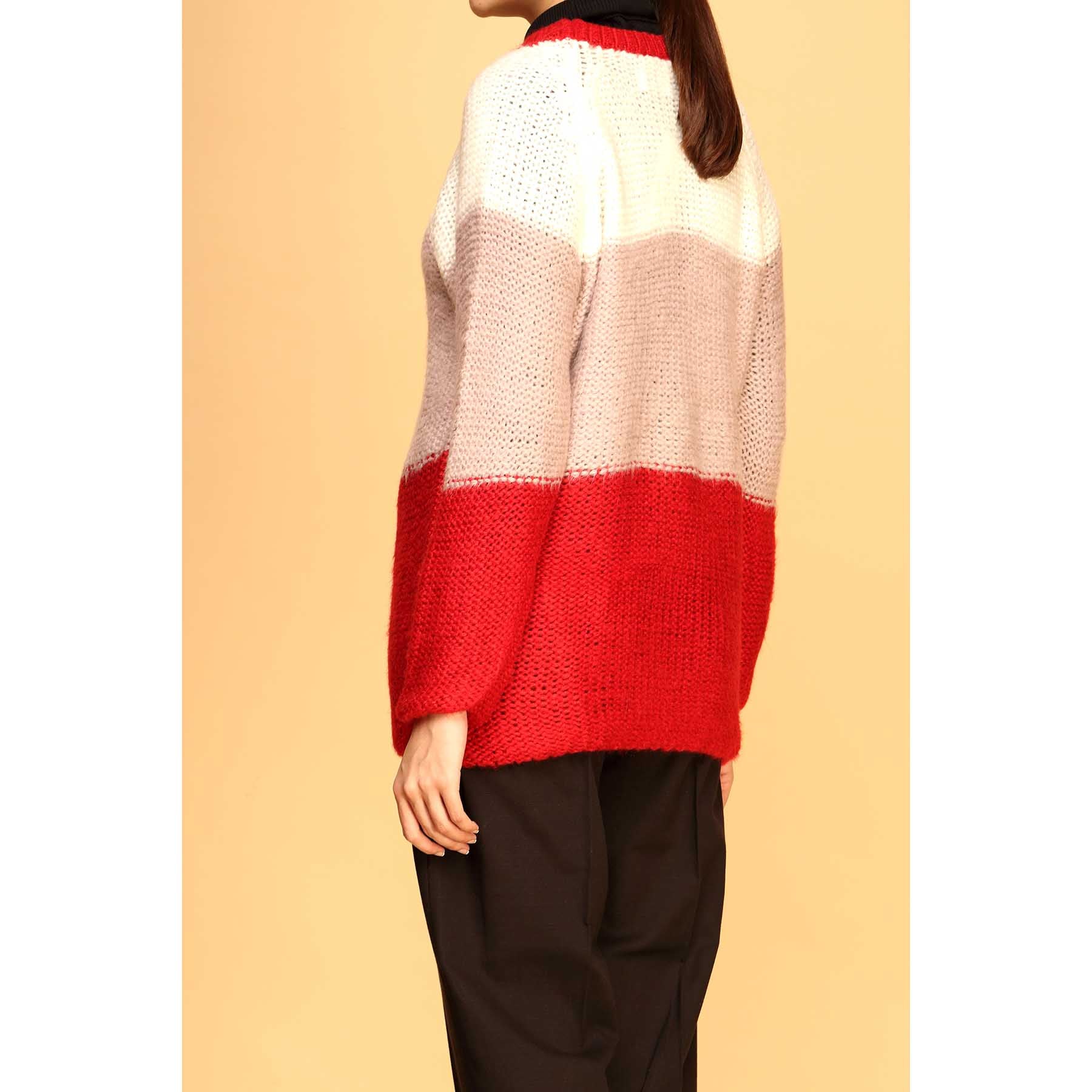 Maroon Color Pullover Sweater PW1907