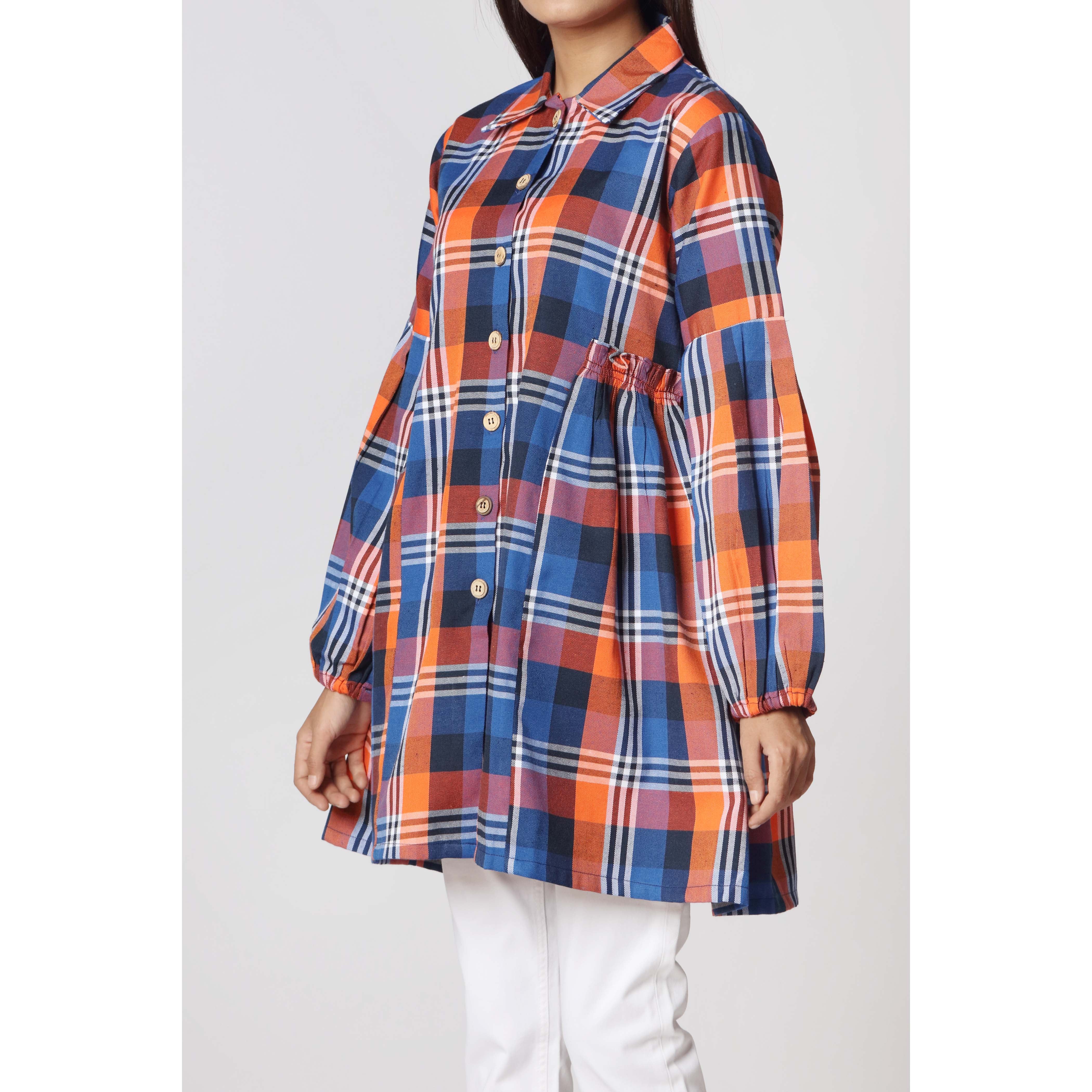 1PC- Flannel Checkered Shirt  PW2260