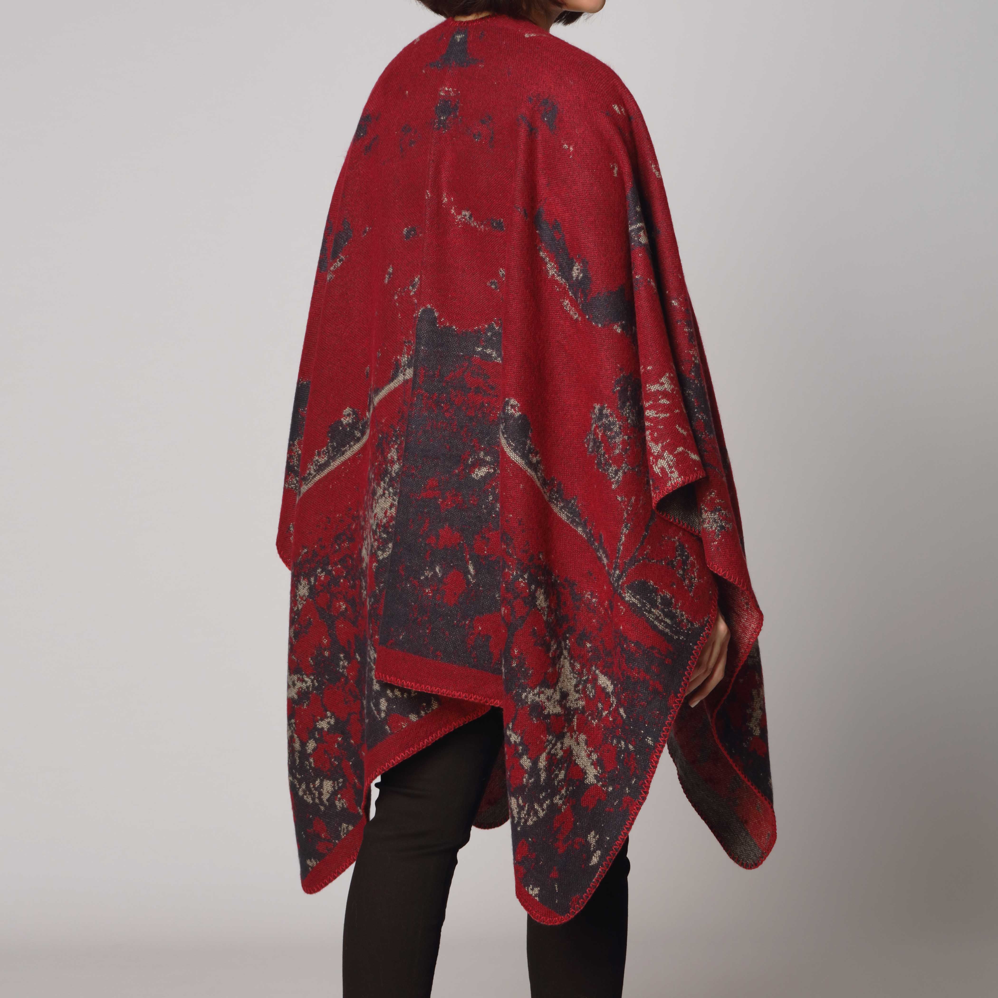 Red Cape Shawl PW2813