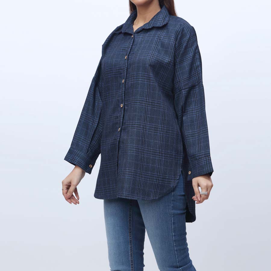 1PC- Flannel Checkered Top PW9142