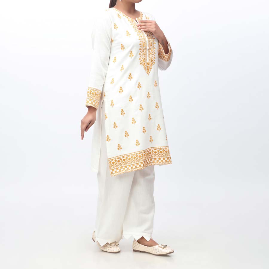 2PC- Embroidered Khaddar Suit PW9170