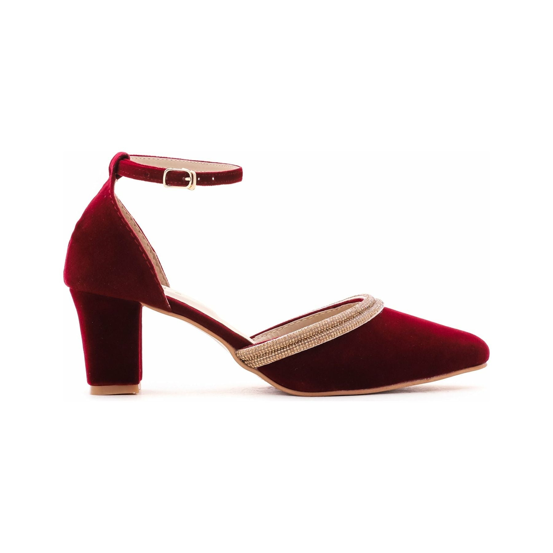Maroon Winter Court Shoes WN7228